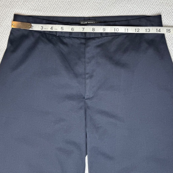 CLUB MONACO Navy Capris Women's Size 6, Cotton-blend Nautical Coastal Work - Picture 6 of 9